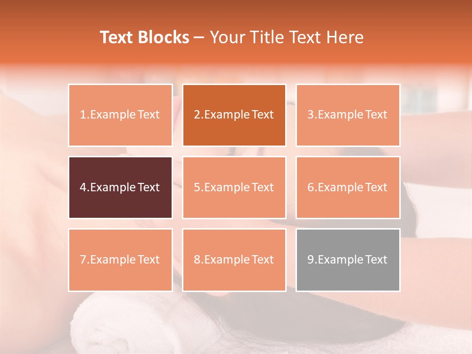 A Woman Getting A Facial Massage In A Spa PowerPoint Template