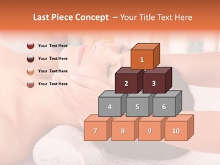 A Woman Getting A Facial Massage In A Spa PowerPoint Template