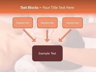 A Woman Getting A Facial Massage In A Spa PowerPoint Template