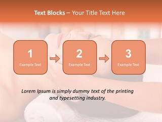 A Woman Getting A Facial Massage In A Spa PowerPoint Template