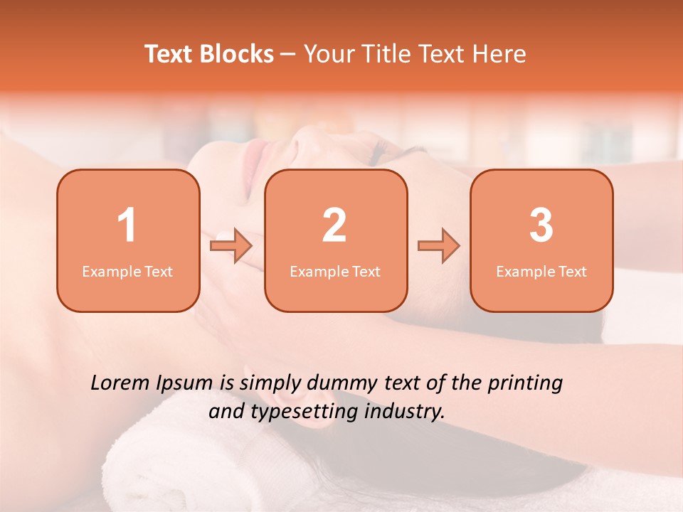 A Woman Getting A Facial Massage In A Spa PowerPoint Template
