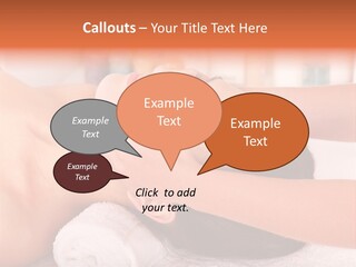 A Woman Getting A Facial Massage In A Spa PowerPoint Template