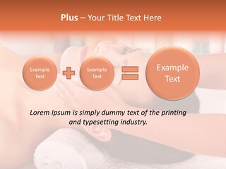 A Woman Getting A Facial Massage In A Spa PowerPoint Template