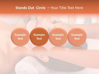 A Woman Getting A Facial Massage In A Spa PowerPoint Template