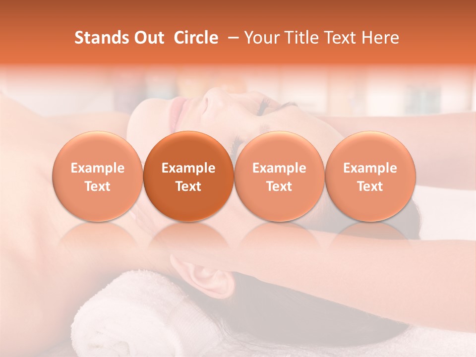 A Woman Getting A Facial Massage In A Spa PowerPoint Template