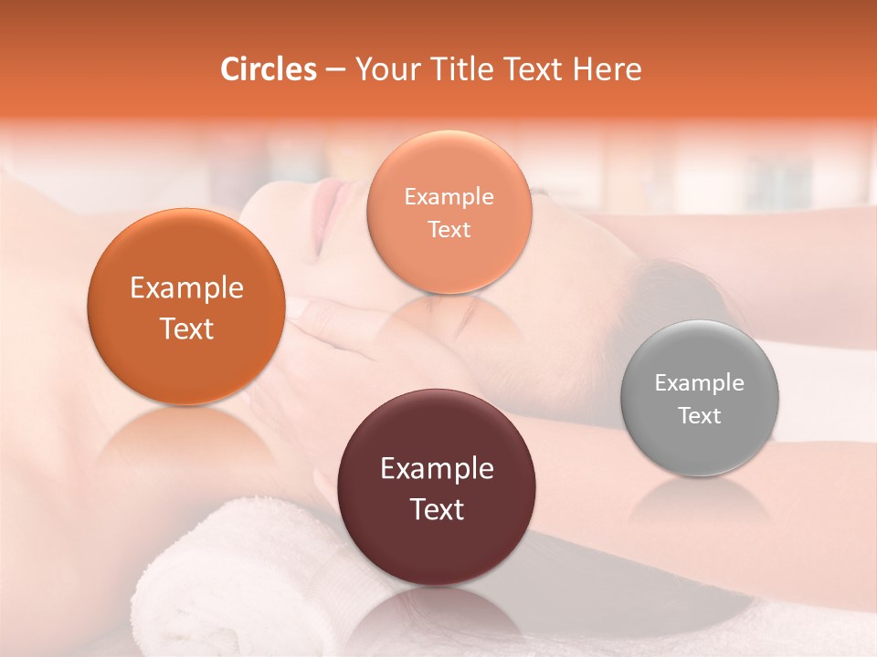 A Woman Getting A Facial Massage In A Spa PowerPoint Template