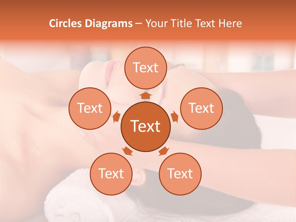 A Woman Getting A Facial Massage In A Spa PowerPoint Template