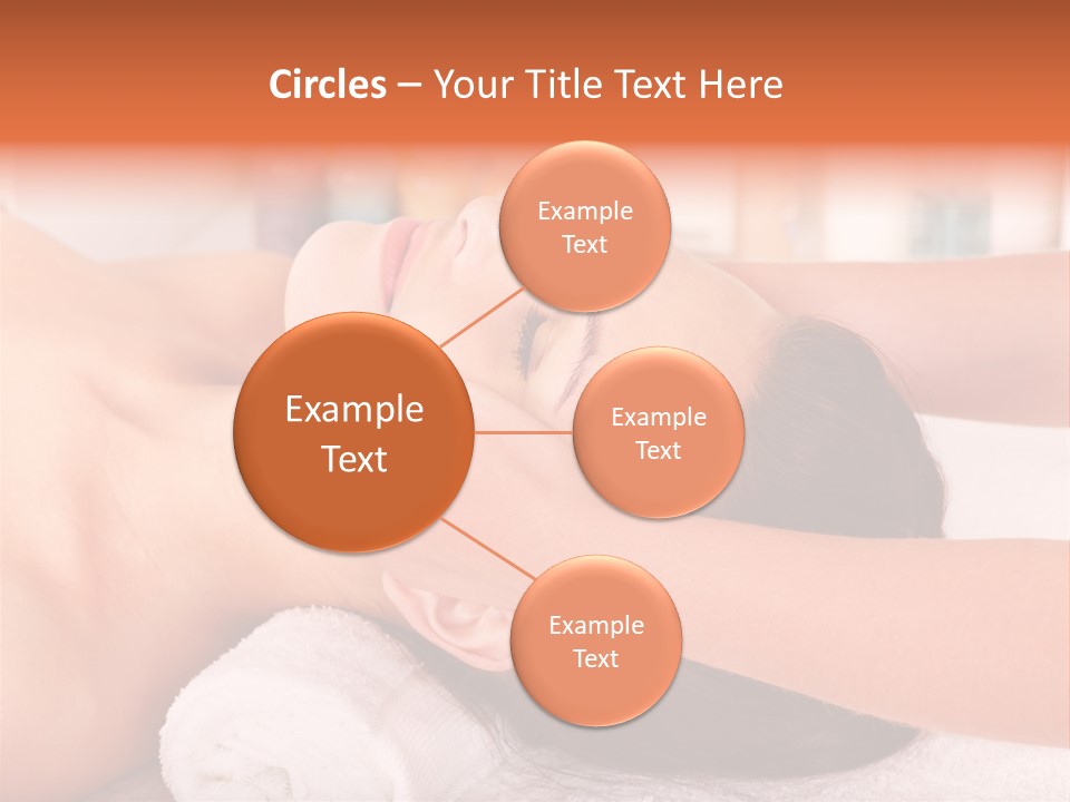 A Woman Getting A Facial Massage In A Spa PowerPoint Template