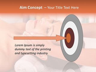 A Woman Getting A Facial Massage In A Spa PowerPoint Template