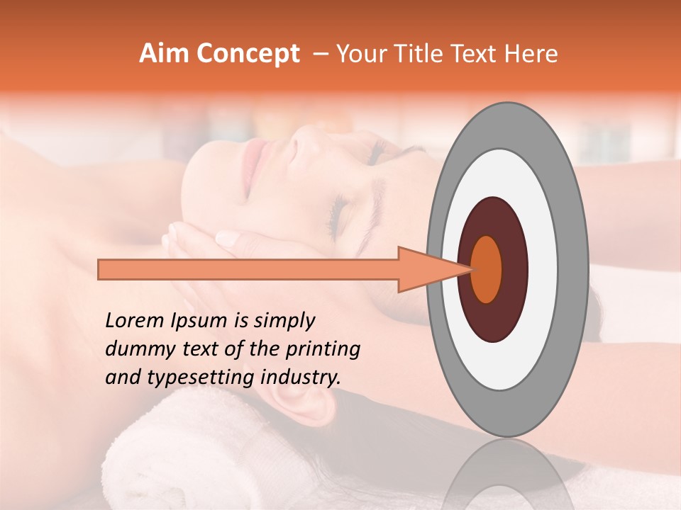 A Woman Getting A Facial Massage In A Spa PowerPoint Template