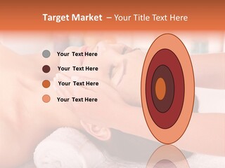 A Woman Getting A Facial Massage In A Spa PowerPoint Template