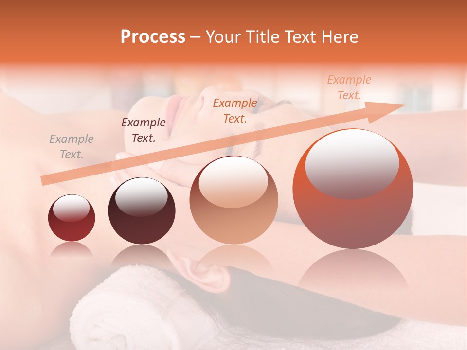 A Woman Getting A Facial Massage In A Spa PowerPoint Template
