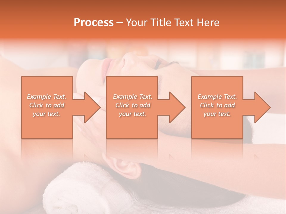 A Woman Getting A Facial Massage In A Spa PowerPoint Template