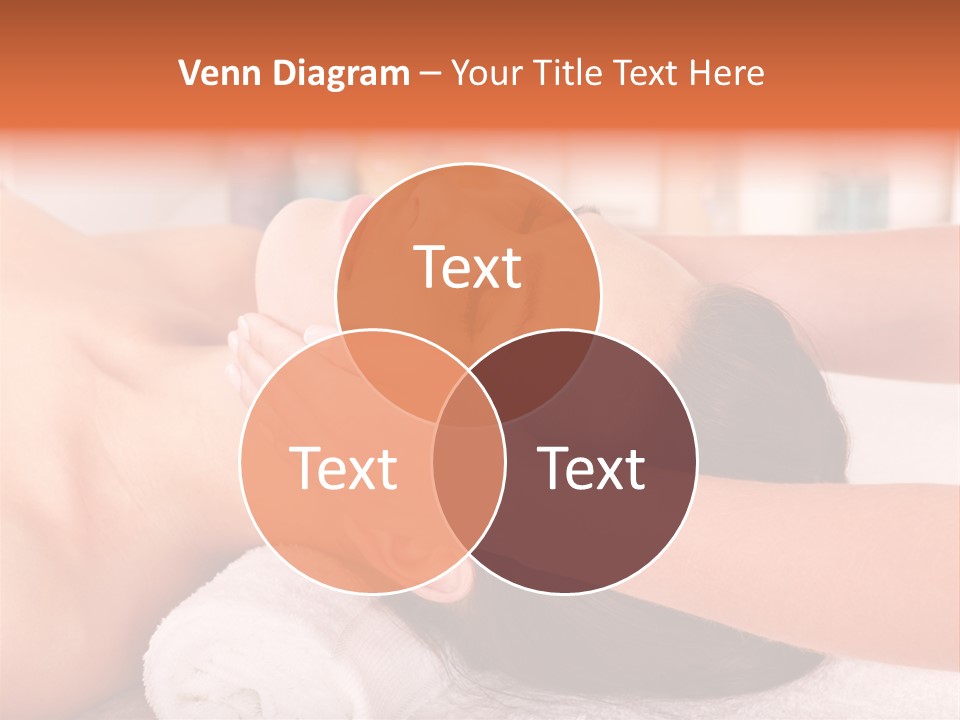 A Woman Getting A Facial Massage In A Spa PowerPoint Template