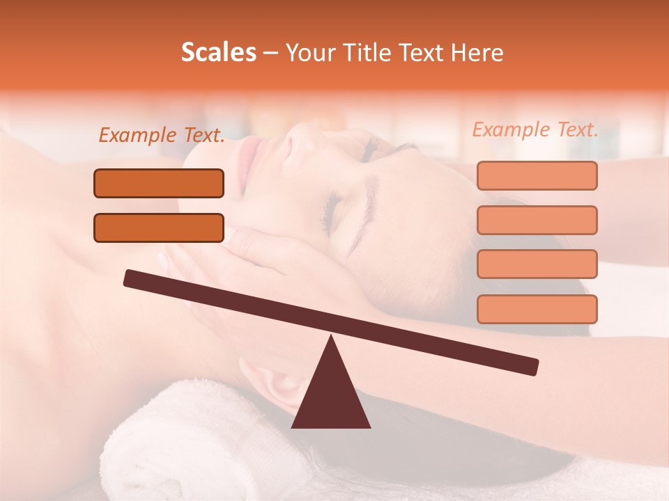 A Woman Getting A Facial Massage In A Spa PowerPoint Template