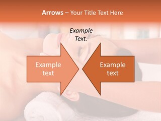 A Woman Getting A Facial Massage In A Spa PowerPoint Template