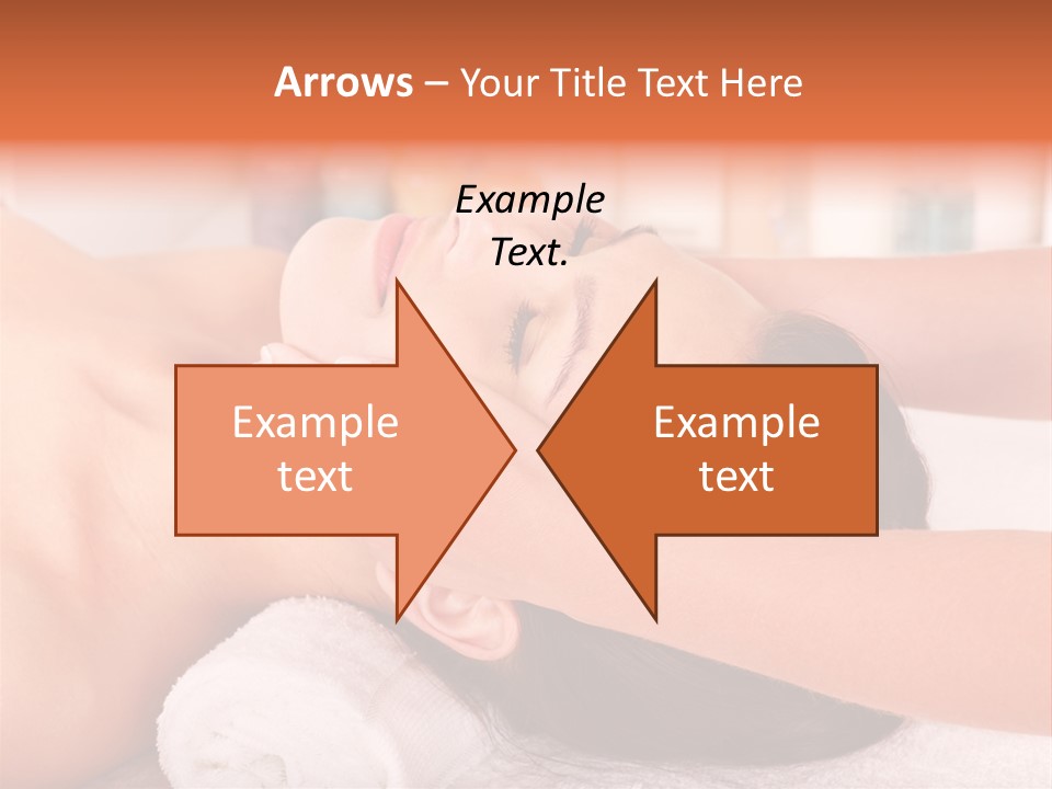 A Woman Getting A Facial Massage In A Spa PowerPoint Template