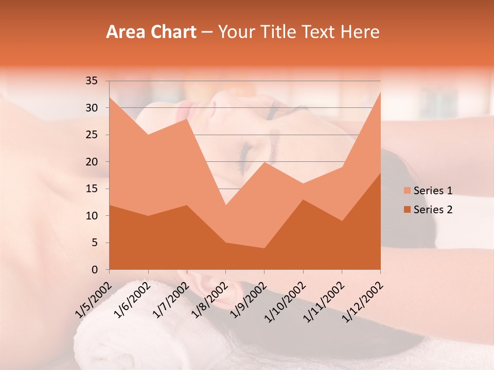 A Woman Getting A Facial Massage In A Spa PowerPoint Template