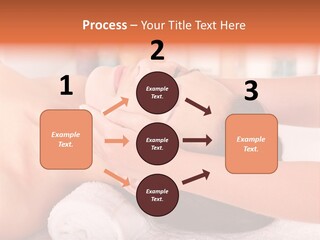 A Woman Getting A Facial Massage In A Spa PowerPoint Template