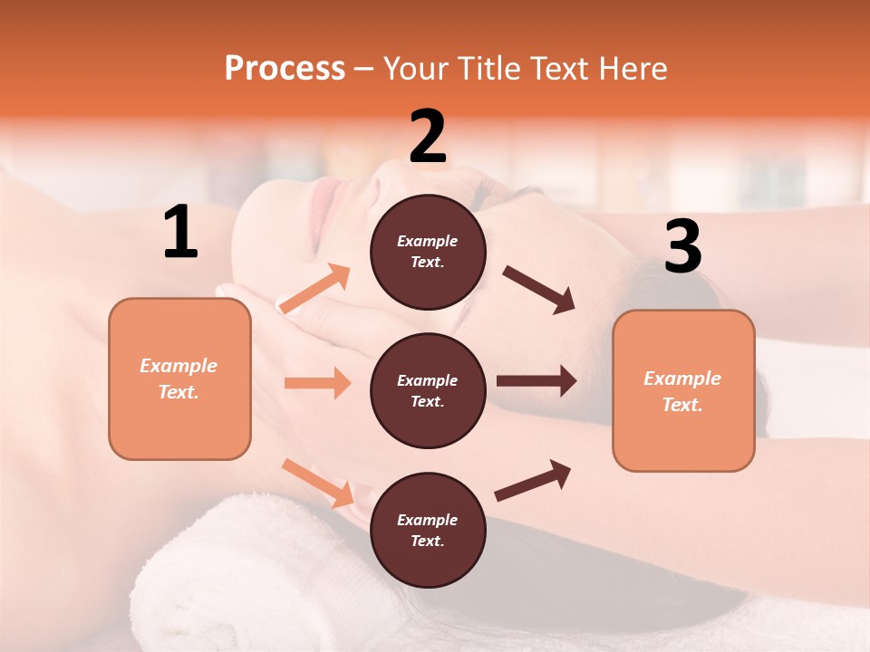 A Woman Getting A Facial Massage In A Spa PowerPoint Template