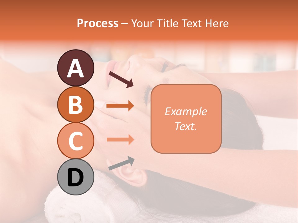 A Woman Getting A Facial Massage In A Spa PowerPoint Template