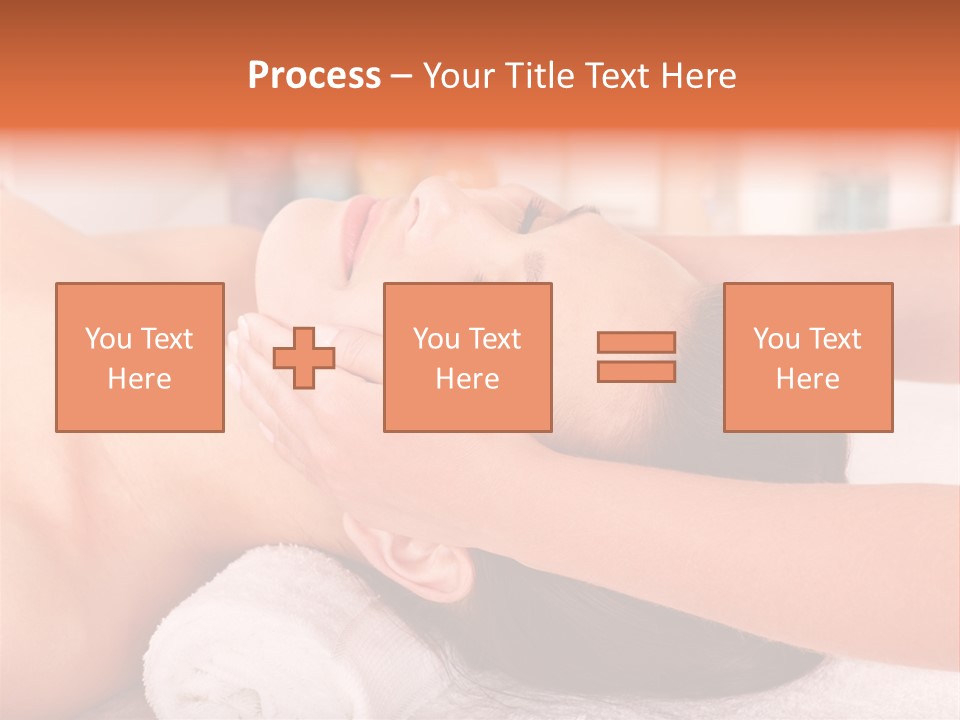 A Woman Getting A Facial Massage In A Spa PowerPoint Template