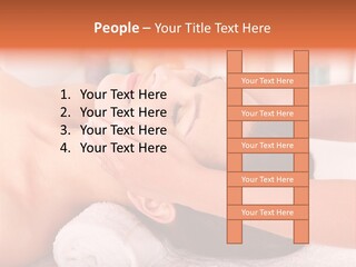 A Woman Getting A Facial Massage In A Spa PowerPoint Template