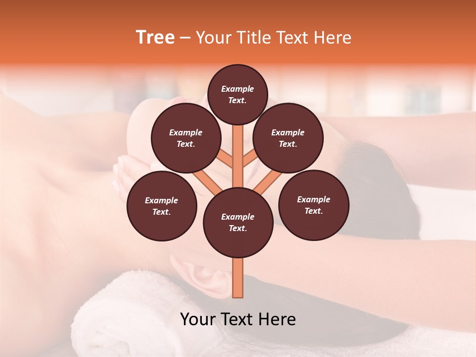 A Woman Getting A Facial Massage In A Spa PowerPoint Template