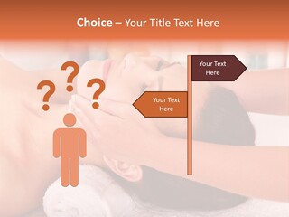A Woman Getting A Facial Massage In A Spa PowerPoint Template
