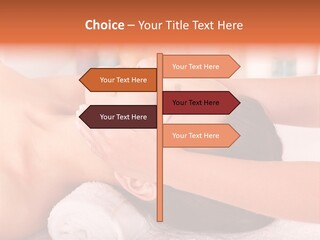 A Woman Getting A Facial Massage In A Spa PowerPoint Template