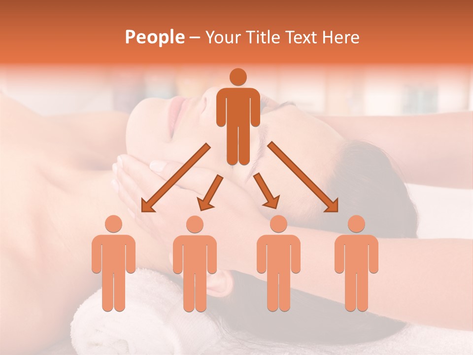 A Woman Getting A Facial Massage In A Spa PowerPoint Template