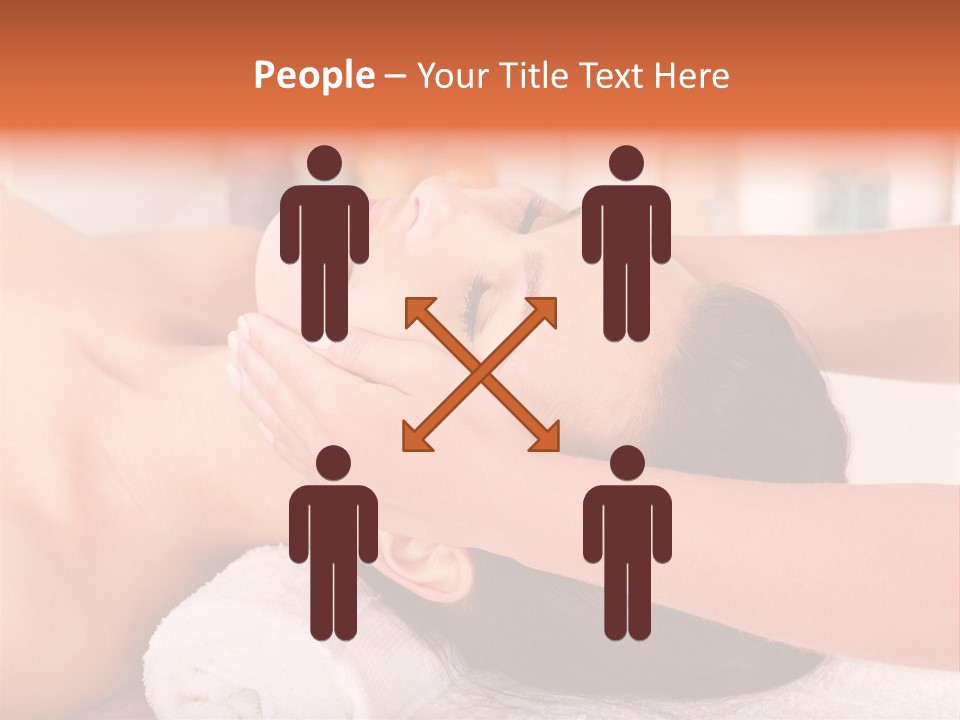 A Woman Getting A Facial Massage In A Spa PowerPoint Template