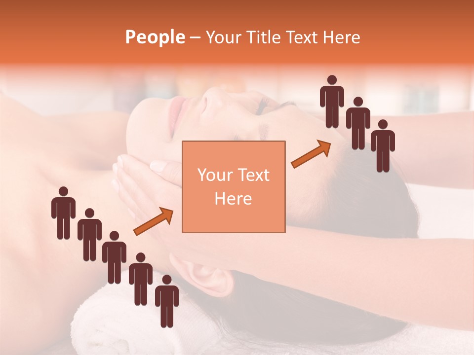 A Woman Getting A Facial Massage In A Spa PowerPoint Template