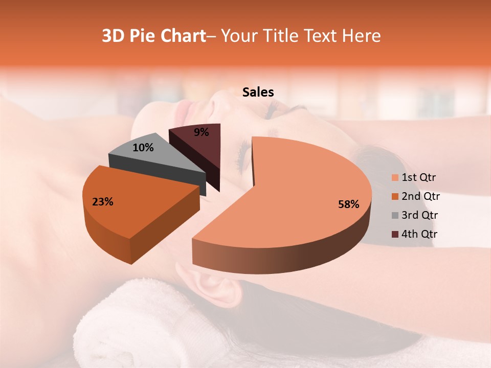 A Woman Getting A Facial Massage In A Spa PowerPoint Template