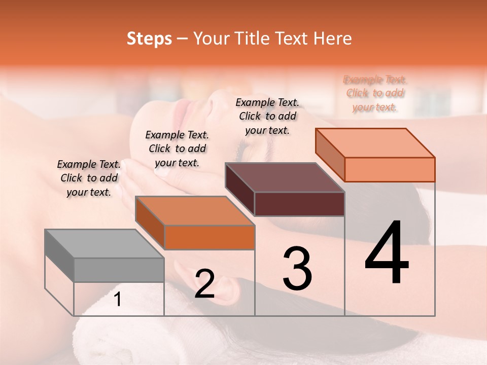 A Woman Getting A Facial Massage In A Spa PowerPoint Template