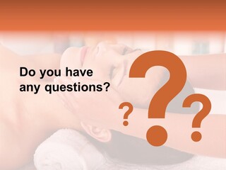 A Woman Getting A Facial Massage In A Spa PowerPoint Template