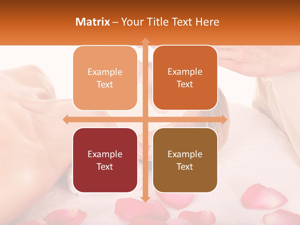 A Woman Getting A Facial Mask On Her Face PowerPoint Template