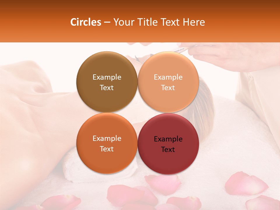 A Woman Getting A Facial Mask On Her Face PowerPoint Template