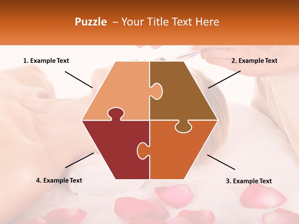 A Woman Getting A Facial Mask On Her Face PowerPoint Template