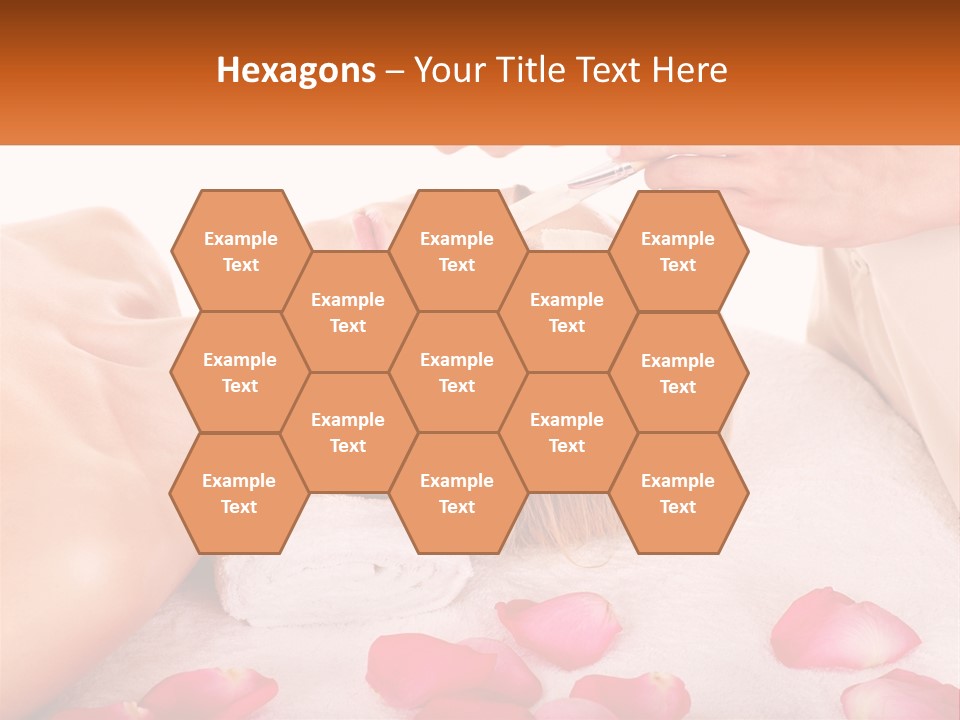 A Woman Getting A Facial Mask On Her Face PowerPoint Template