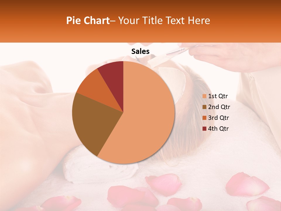 A Woman Getting A Facial Mask On Her Face PowerPoint Template