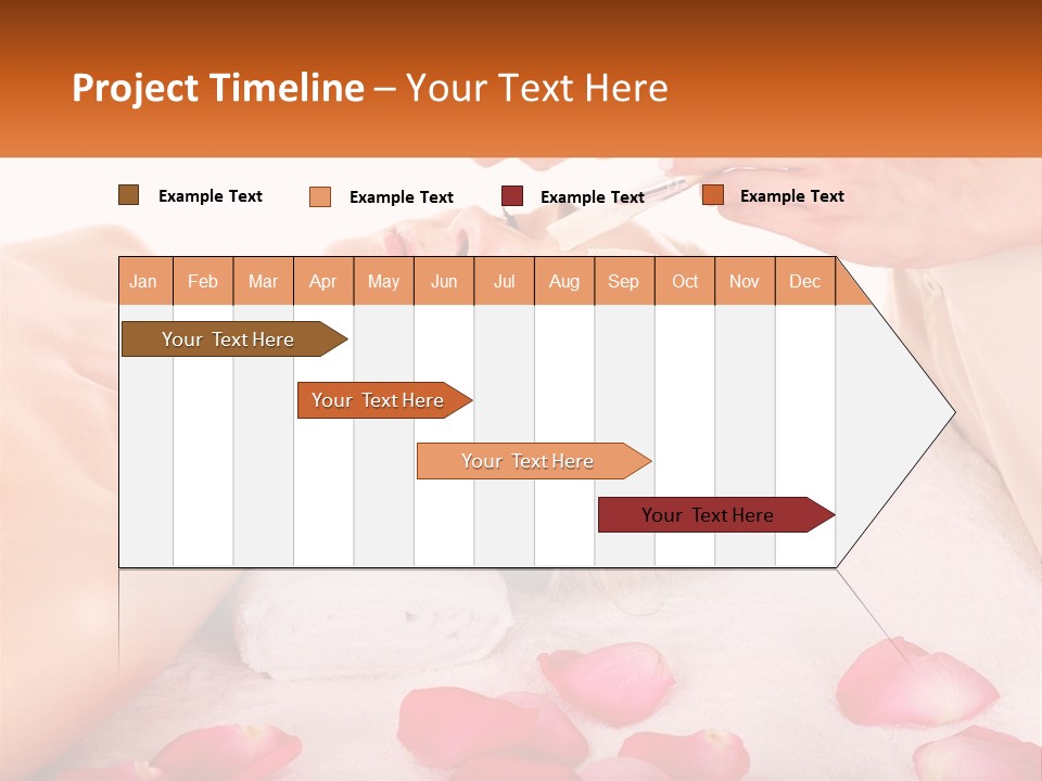 A Woman Getting A Facial Mask On Her Face PowerPoint Template