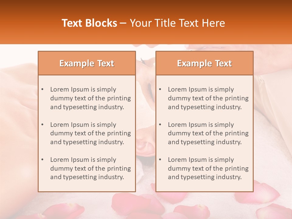 A Woman Getting A Facial Mask On Her Face PowerPoint Template