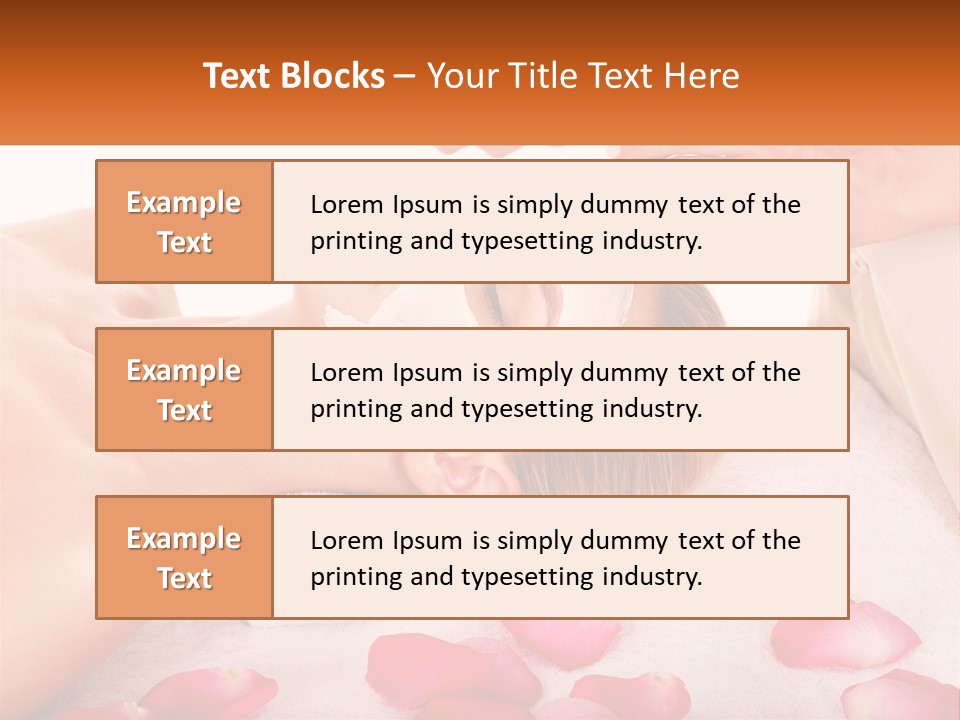 A Woman Getting A Facial Mask On Her Face PowerPoint Template