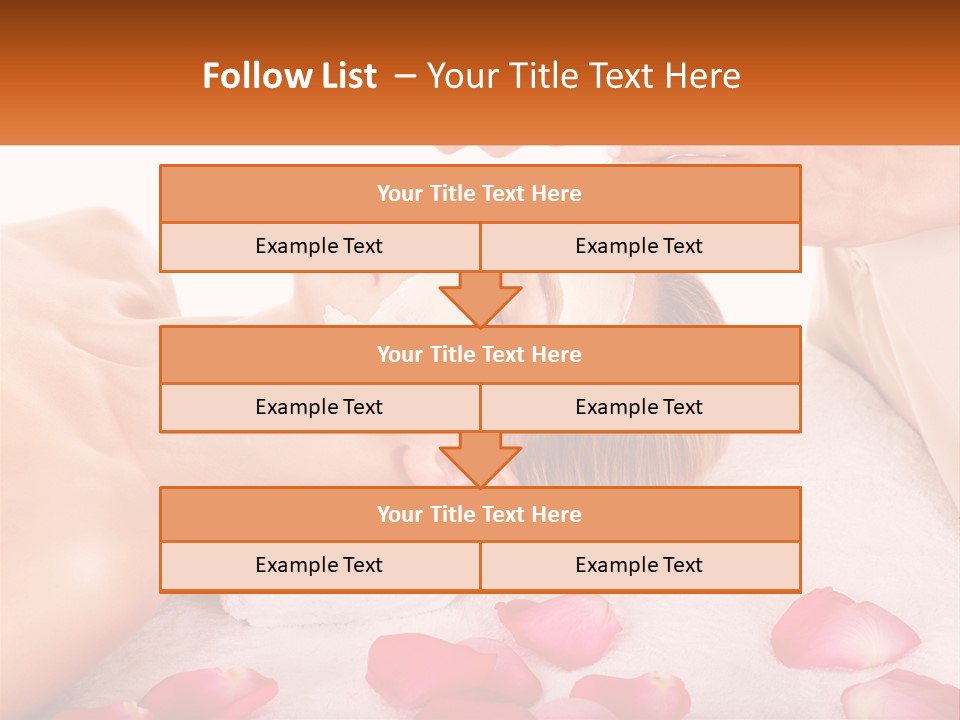 A Woman Getting A Facial Mask On Her Face PowerPoint Template