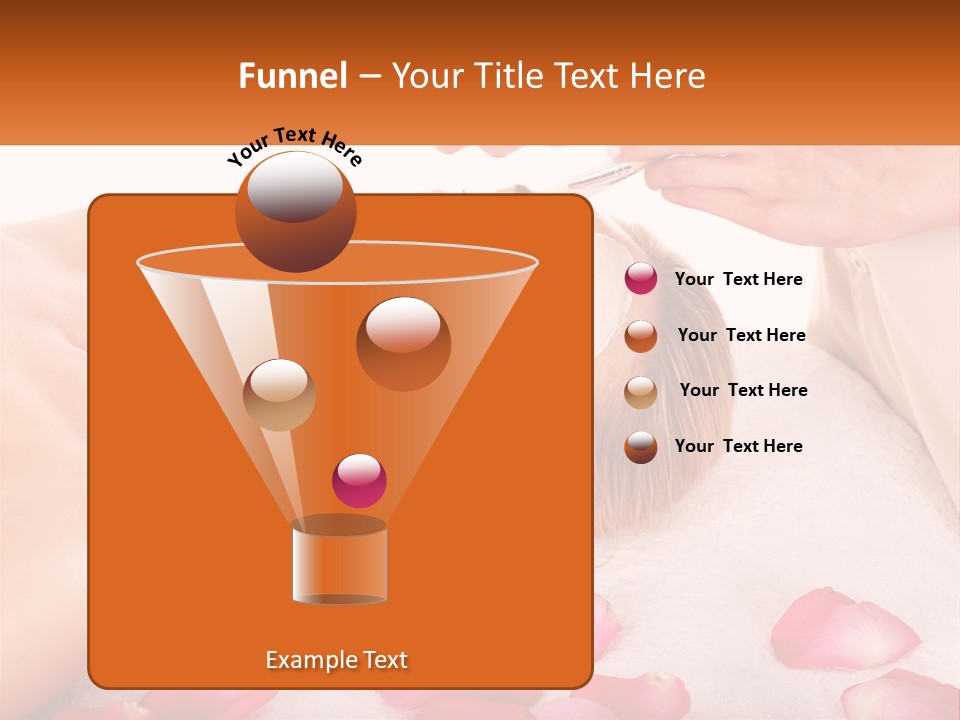 A Woman Getting A Facial Mask On Her Face PowerPoint Template