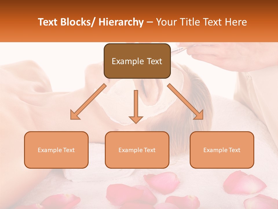 A Woman Getting A Facial Mask On Her Face PowerPoint Template