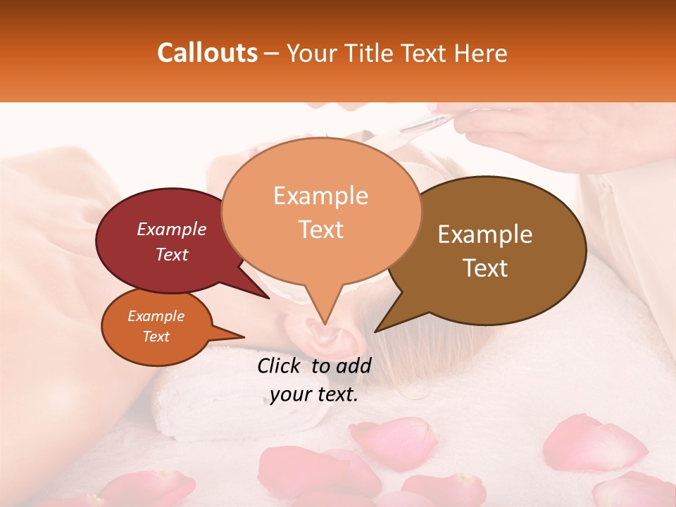 A Woman Getting A Facial Mask On Her Face PowerPoint Template