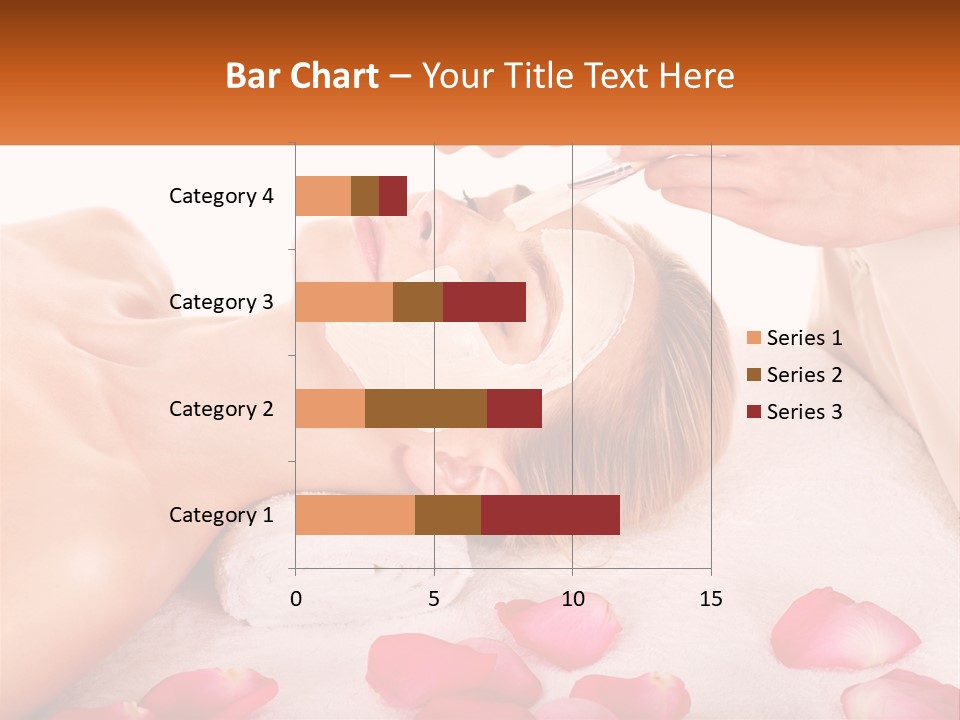 A Woman Getting A Facial Mask On Her Face PowerPoint Template