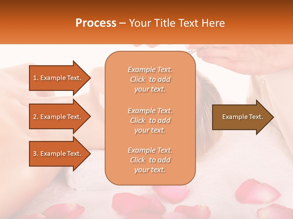 A Woman Getting A Facial Mask On Her Face PowerPoint Template